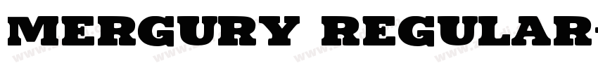 Mergury Regular字体转换